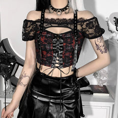 Gothic Lace Crop Top