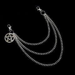 Unisex Punk Pants Chain
