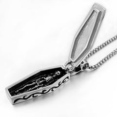 Stainless Steel Coffin Necklace