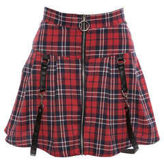 CASUAL PLAID SKIRT