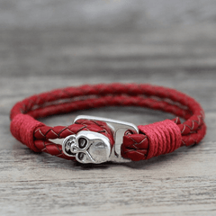 Skull Leather Bracelet